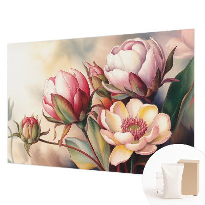Tapet med en buket blomster
