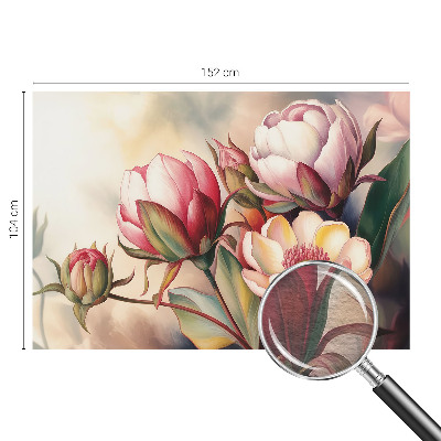Tapet med en buket blomster