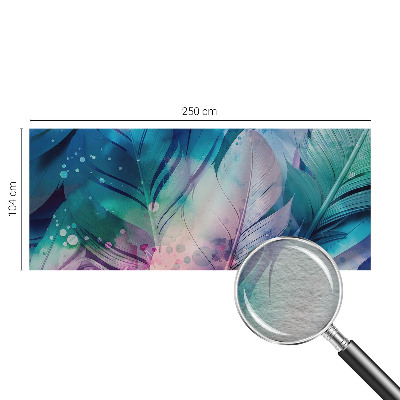 Fototapet til børn Farverige fjer