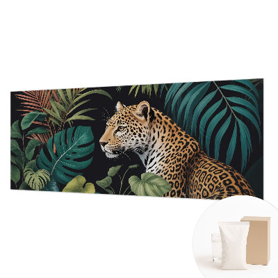 Fototapet børneværelse med et eksotisk leopardmotiv