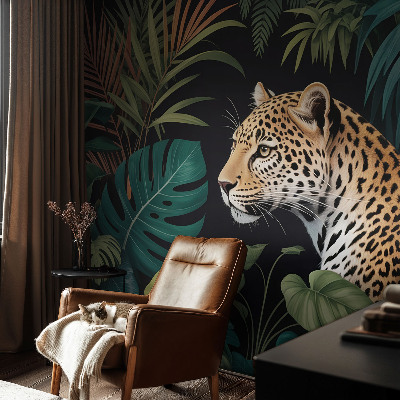 Fototapet børneværelse Eksotisk leopard