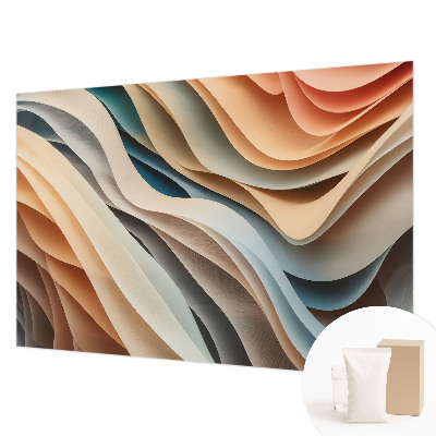 Høj kvalitet fototapet Bølgede former