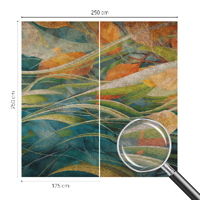 3D fototapet Efterårslandskab