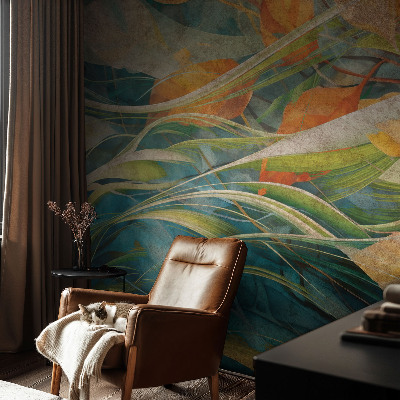 3D fototapet Efterårslandskab