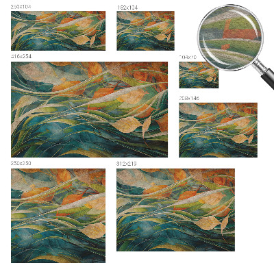 3D fototapet Efterårslandskab