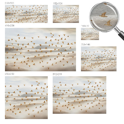 Vlies fototapet Fugle i flugt