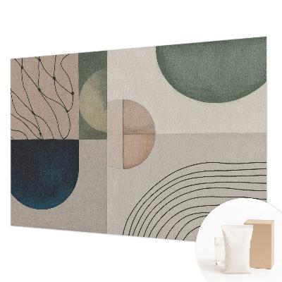 Non-woven fototapet med geometriske former