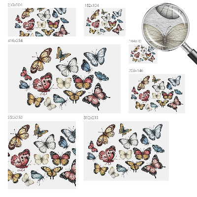 Fotovæg Paradis sommerfugle