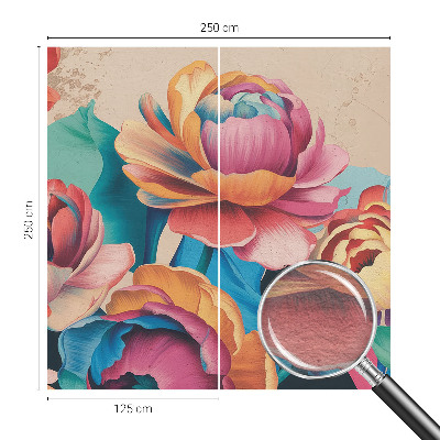 Fototapet efter mål Blomsterharmoni