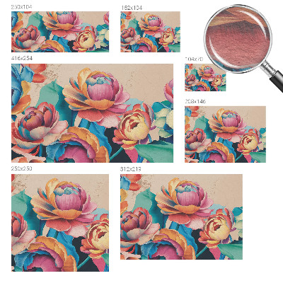 Fototapet efter mål Blomsterharmoni