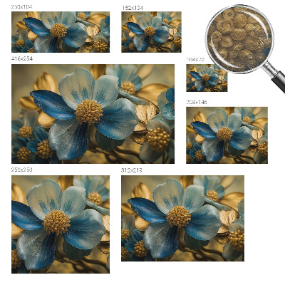 Fotovæg soveværelse Blomsterarrangement