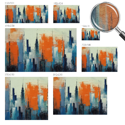 Fototapet på mål Abstrakt by