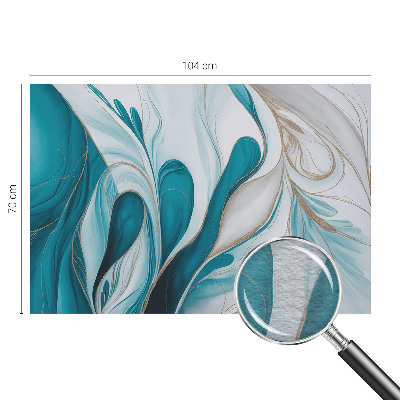 3D fototapet med flydende mønstre