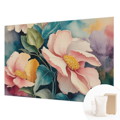 Non-woven fototapet med blomsteragtigt motiv