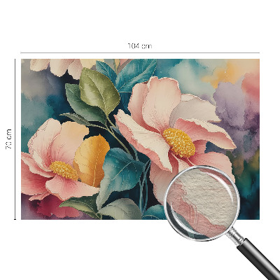Non-woven fototapet med blomsteragtigt motiv
