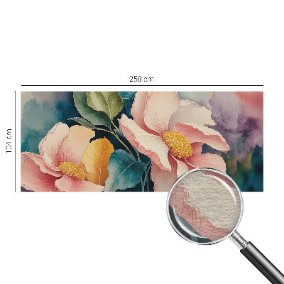 Non-woven fototapet med blomsteragtigt motiv