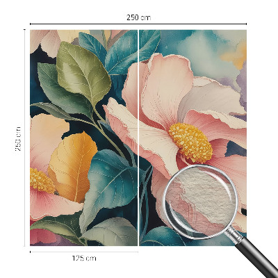 Non-woven fototapet med blomsteragtigt motiv