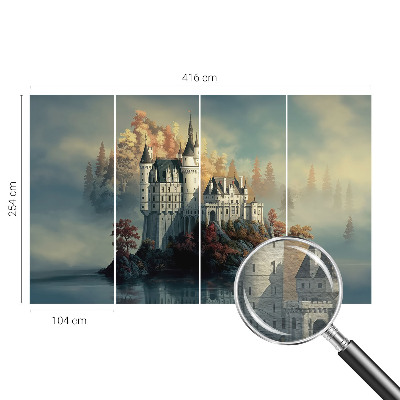 Høj kvalitet fototapet Eventyrslot