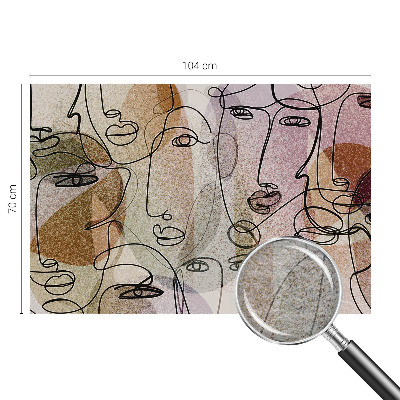 Fotovæg soveværelse Lineære flader