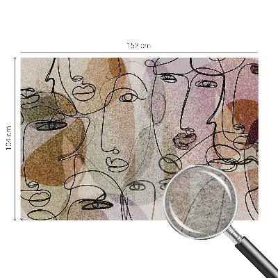 Fotovæg soveværelse Lineære flader