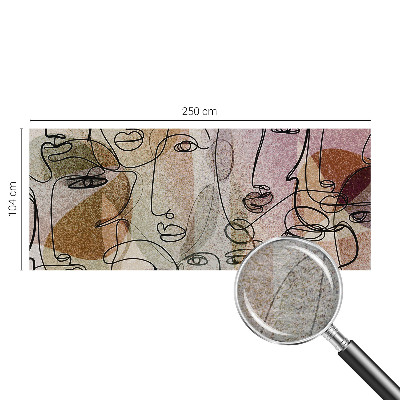 Fotovæg soveværelse Lineære flader