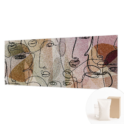 Fotovæg soveværelse Lineære flader