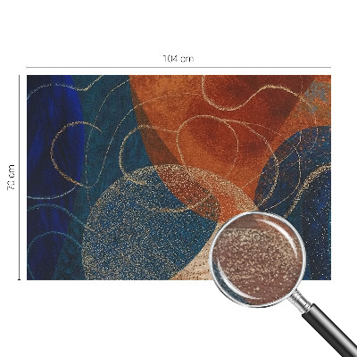 3D fototapet Farverige former