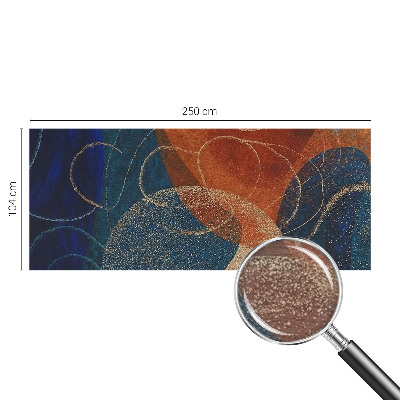 3D fototapet Farverige former