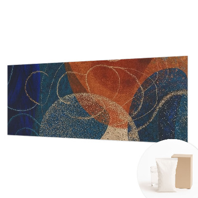 3D fototapet Farverige former