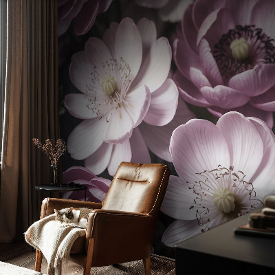 Høj kvalitet fototapet med blomsteragtigt motiv