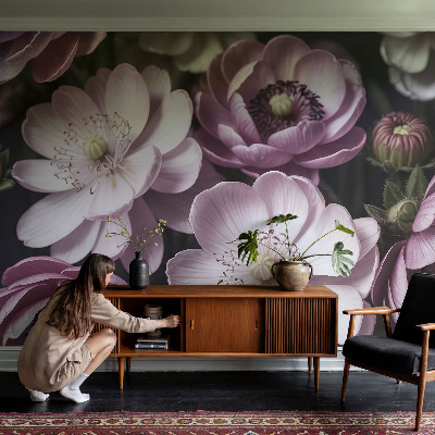 Høj kvalitet fototapet med blomsteragtigt motiv