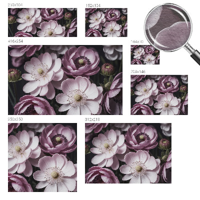 Høj kvalitet fototapet Blomsteragtig elegance