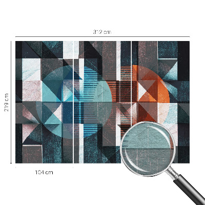 Fotovæg Abstrakte former