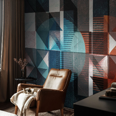 Fotovæg Abstrakte former