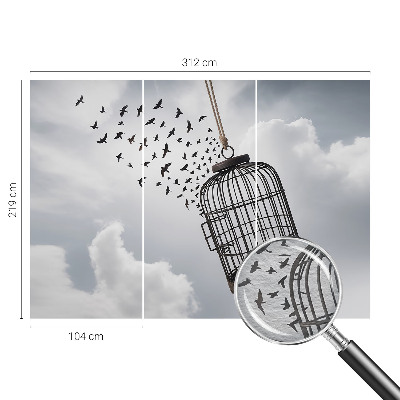 Tapet væg Flyvende fugle