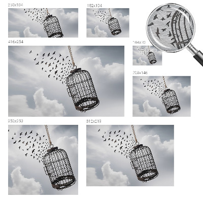 Tapet væg Flyvende fugle