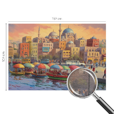 Fototapet stue Bykyst