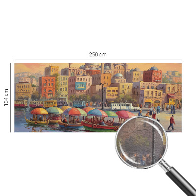 Fototapet stue Bykyst