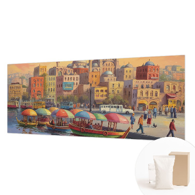 Fototapet stue Bykyst