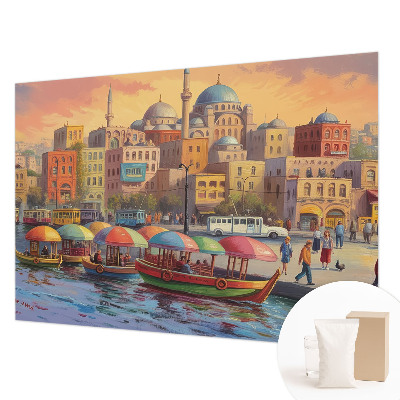 Fototapet stue Bykyst