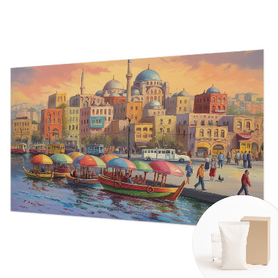 Fototapet stue Bykyst