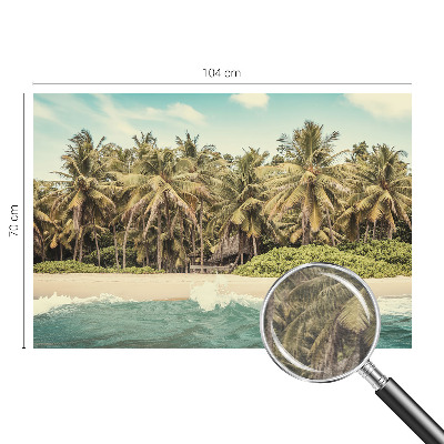 Høj kvalitet fototapet Tropisk strand