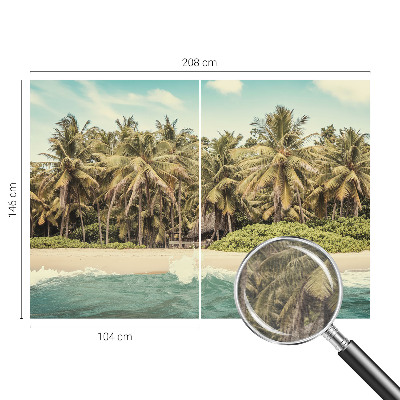 Høj kvalitet fototapet med motiv af en tropisk strand