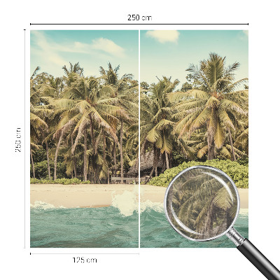 Høj kvalitet fototapet Tropisk strand