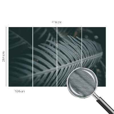 Stor fototapet Grønt blad