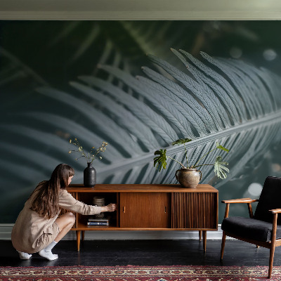 Stor fototapet Grønt blad