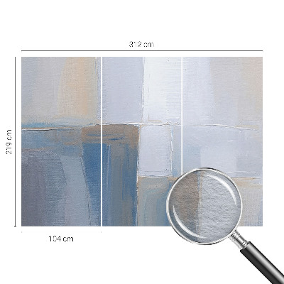 3D fototapet med et harmonisk abstrakt motiv