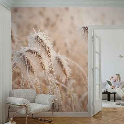 Fototapet med motiv af et vinterlandskab