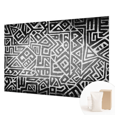 Non-woven fototapet med et geometrisk labyrintmotiv