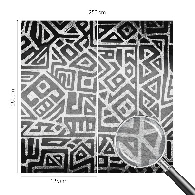 Non-woven fototapet med et geometrisk labyrintmotiv